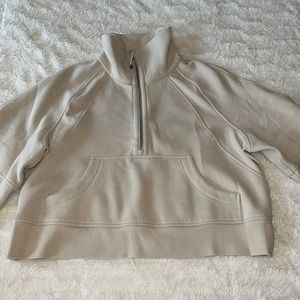 Lululemon cropped quarter zip